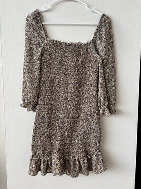 Dress Forum Floral Ruched Dress - Size Small
